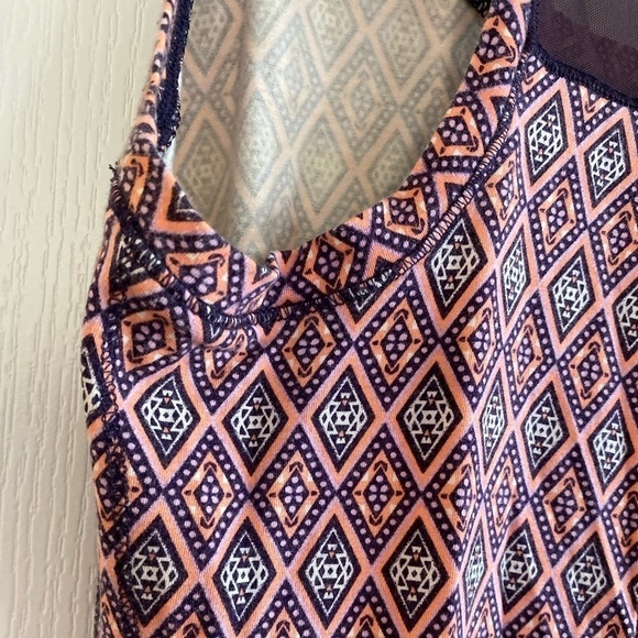 Calia Pink & Purple Diamond Printed Scoop Neck Athletic Tank Top M - Picture 6 of 11